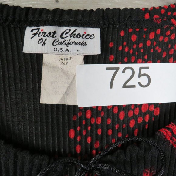 First Choice* Women's Asymmetrical Half‎ Sleeves Low V-Neck Pullover Blouse~ 3XL - Picture 3 of 10